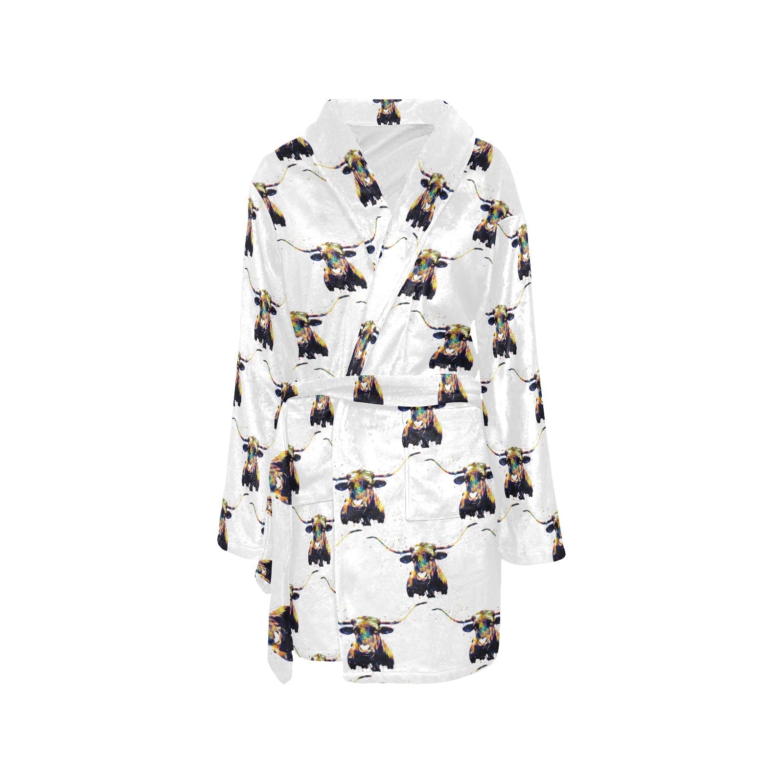 Baha Ranch Longhorn Women's Western Bath Robe by Baha Ranch Western Wear - product image 3