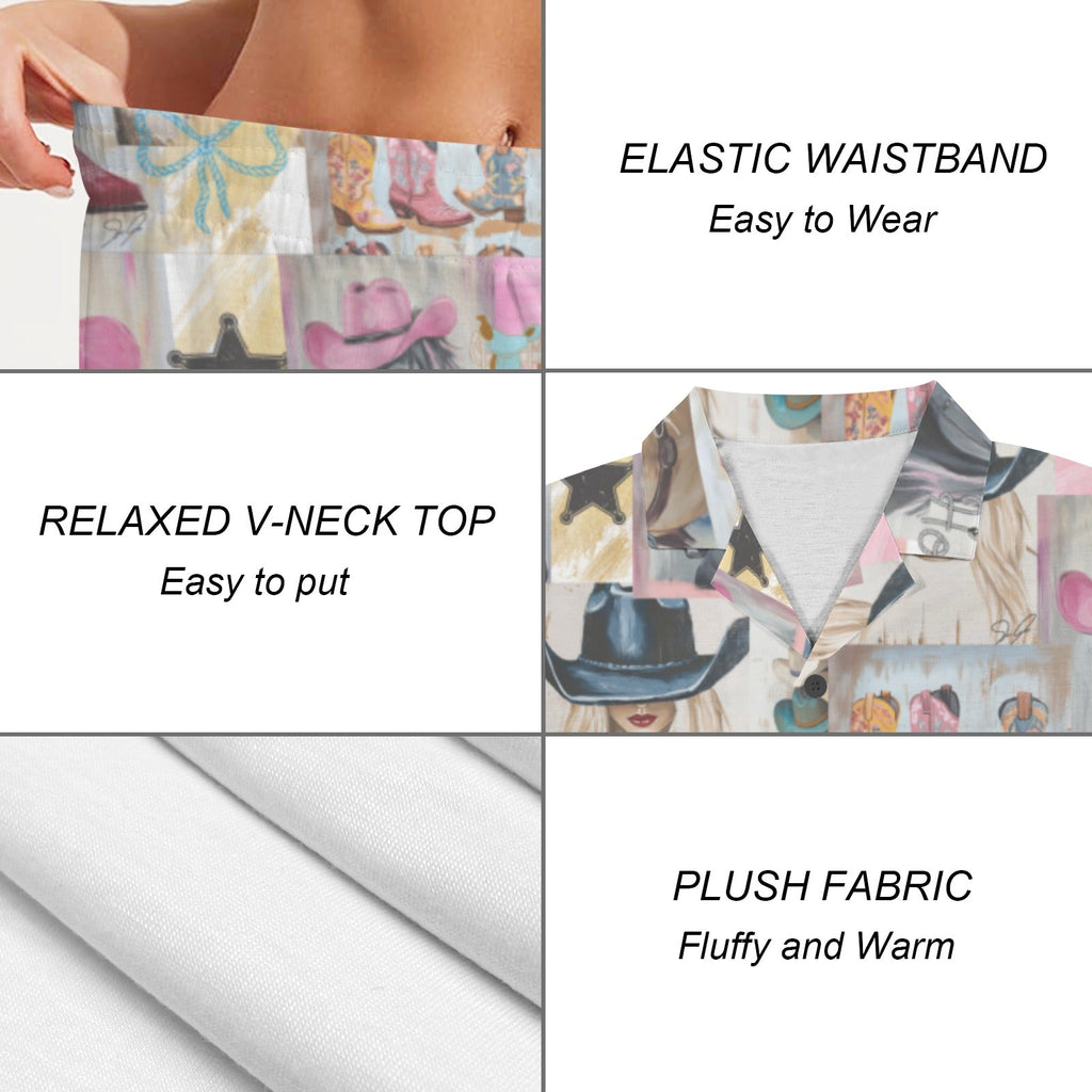 Baha Ranch Painted Cowgirl Pajama Set Made in America by Baha Ranch Western Wear - product image 5