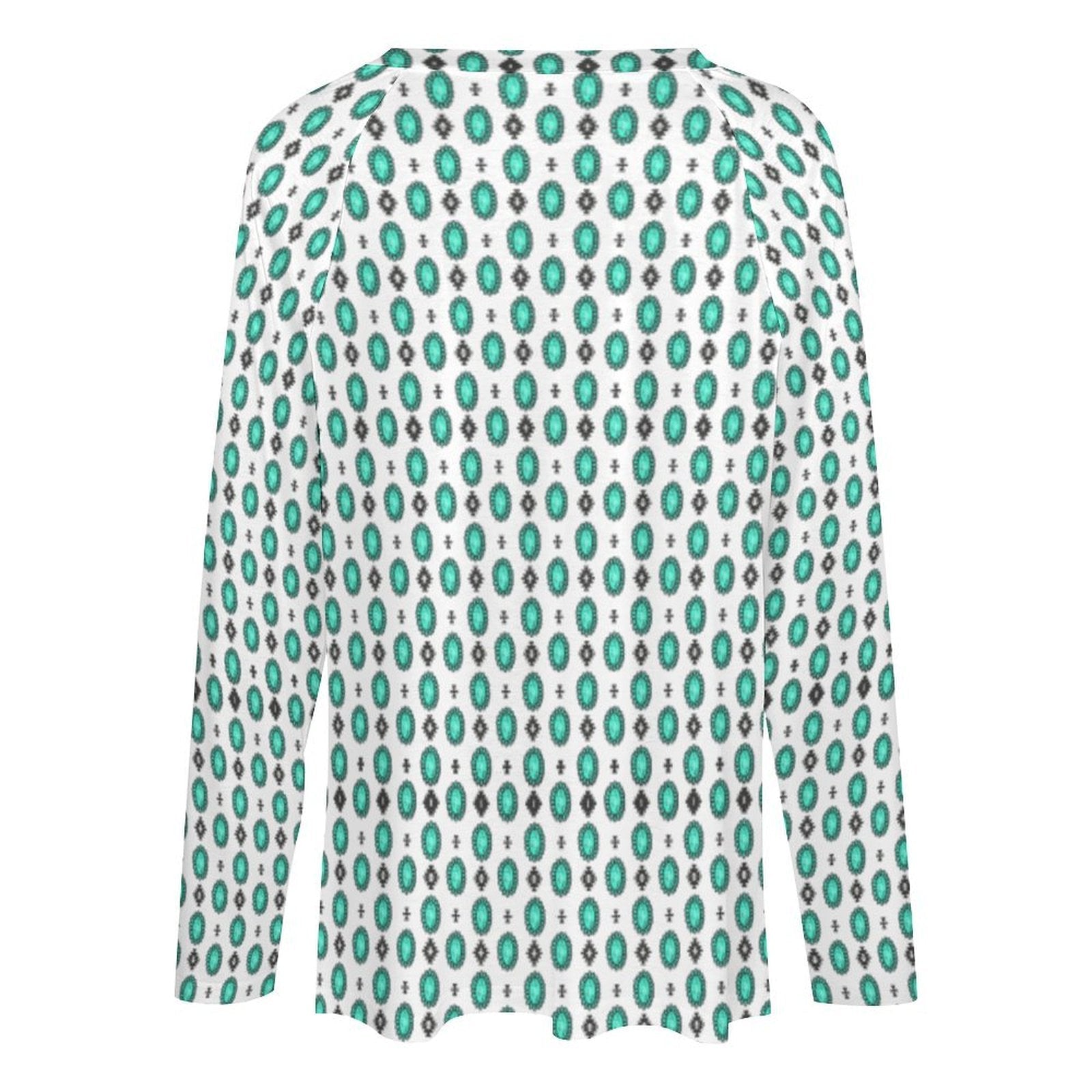 Baha Ranch Turquoise Concho Long Sleeve Top by Baha Ranch Western Wear - product image 3