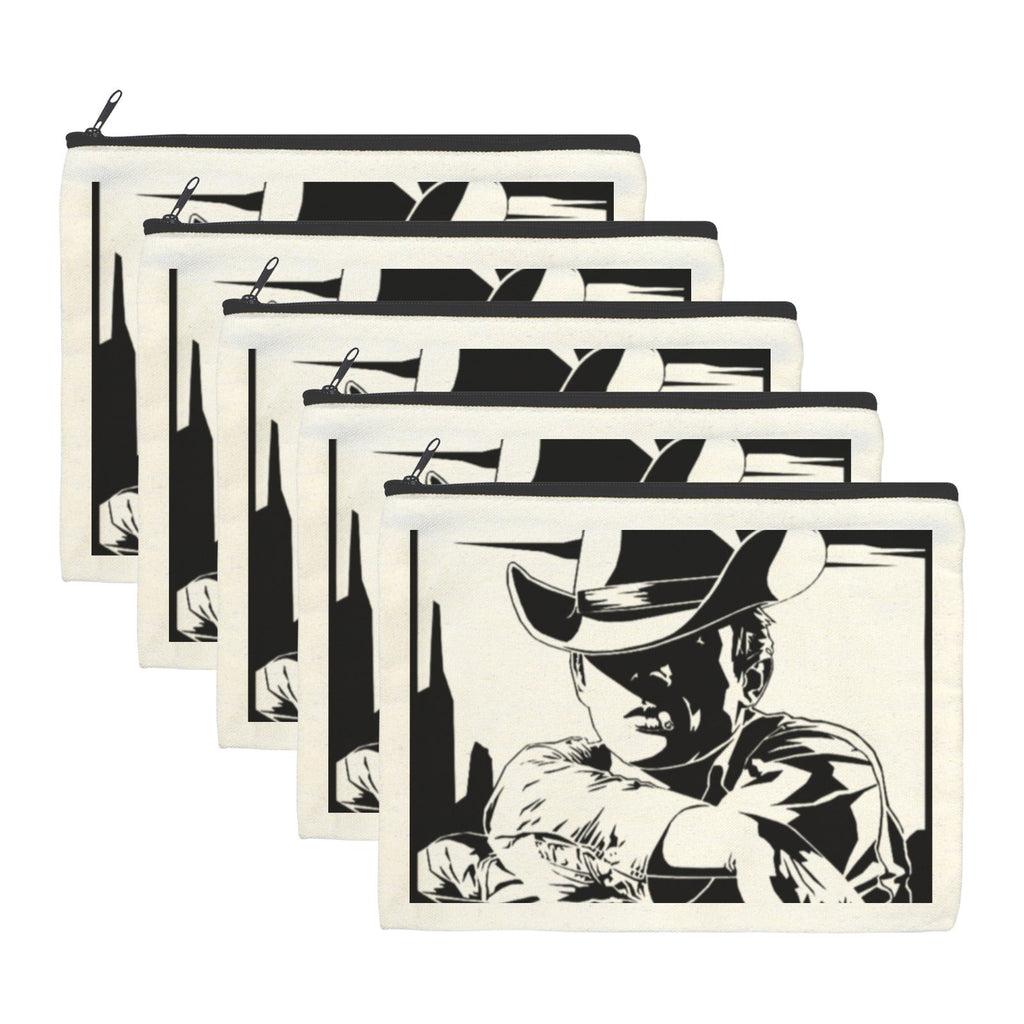 Baha Ranch Black White Cowboy Cosmetic Bag Pack of 5 Made in America by Baha Ranch Western Wear - product image 2