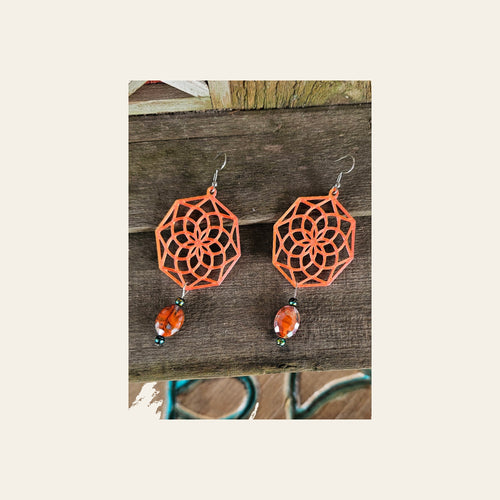 3D Print Boho Earrings Made in America by Baha Ranch Western Wear