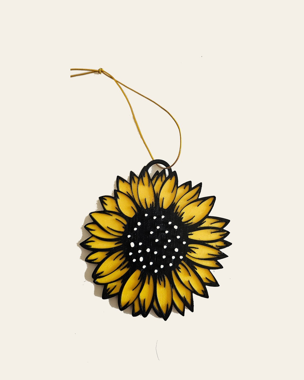 3D Print Ornament Sunflower Christmas Decoration Gift Made in America