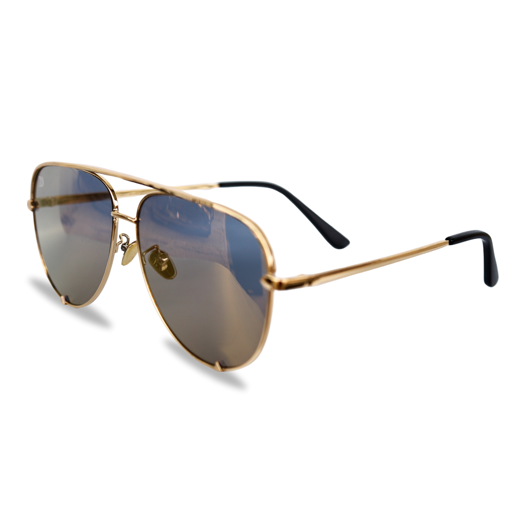 LAREDO AVIATOR SUNGLASSES | RD (light gold) — view 3