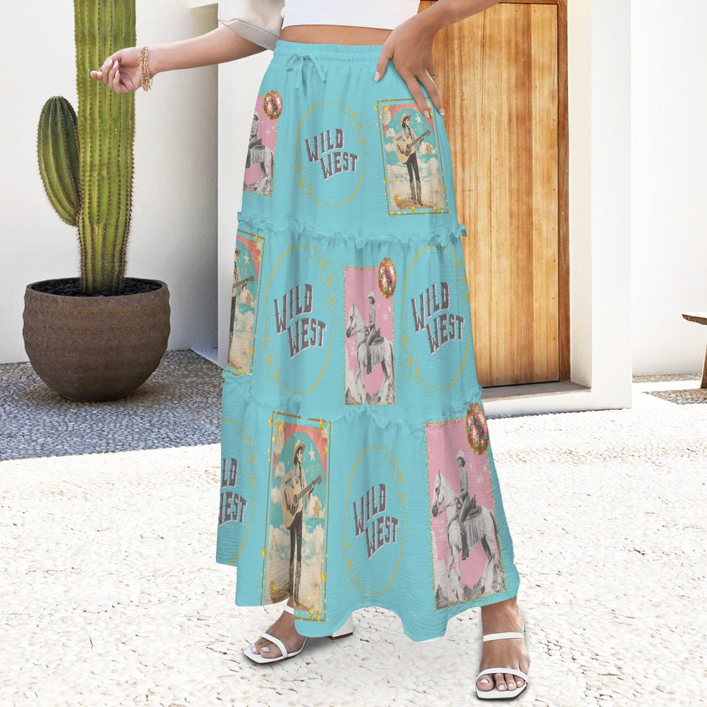 Baha Ranch Retro Pop Western Prairie Maxi Skirt by Baha Ranch Western Wear - product image 11