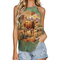 Baha Ranch Desert Longhorn Tank Top by Baha Ranch Western Wear