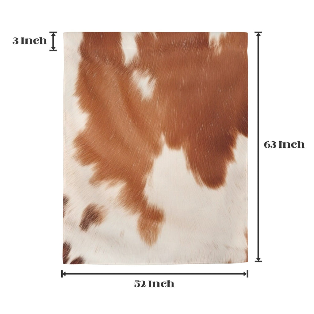 Baha Ranch Cow Hide Print Curtains 52" x 63" Made in America by Baha Ranch Western Wear - product image 3