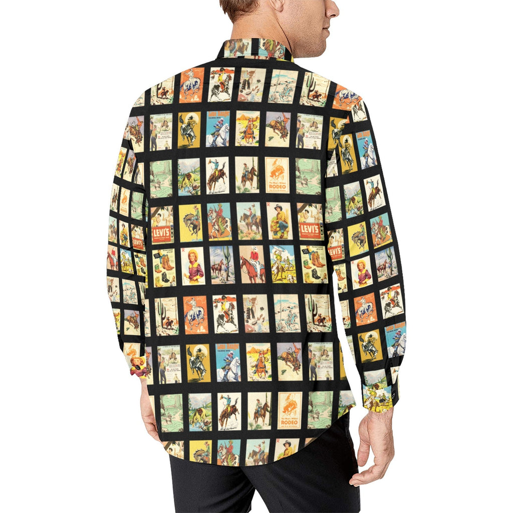 Baha Ranch Vintage Cowboy Collage Unisex Western Arena Shirt by Baha Ranch Western Wear - product image 4