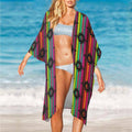 Baha Ranch Neon Aztec Duster Kimono Coverup Women's Long Cover Up by Baha Ranch Western Wear - product image 2
