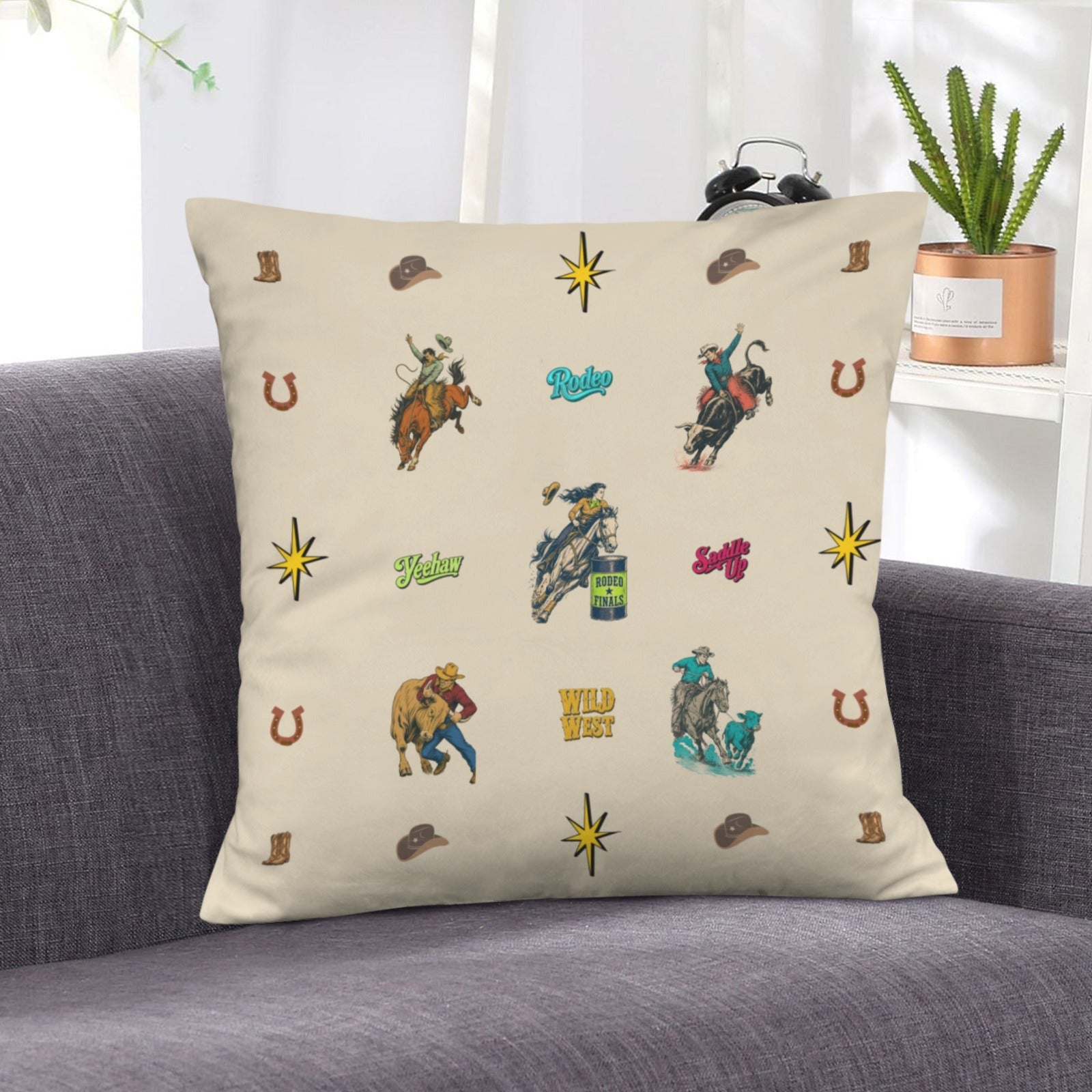 Baha Ranch The Last Round Up Throw Pillow Cover Made in America by Baha Ranch Western Wear - product image 6