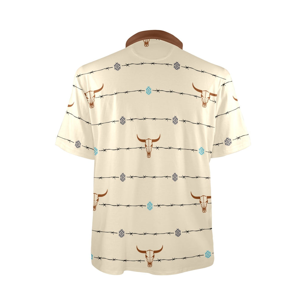 Baha Ranch Barbwire Aztec Polo Shirt by Baha Ranch Western Wear - product image 6