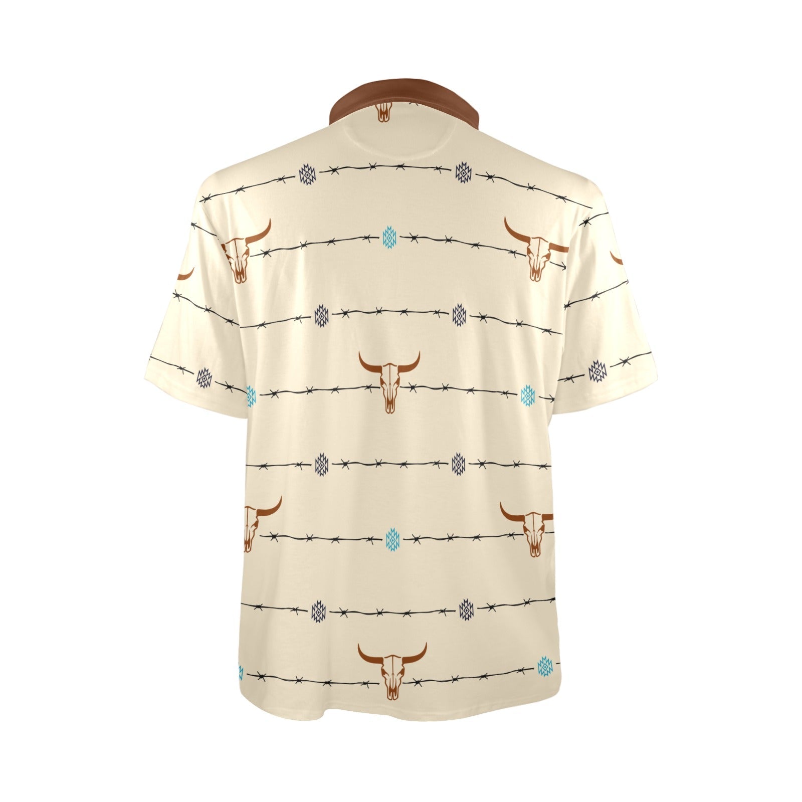 Baha Ranch Barbwire Aztec Polo Shirt by Baha Ranch Western Wear - product image 6