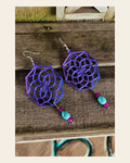 3D Print Boho Earrings Made in America on a warm cream background