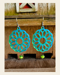 3D Print Boho Earrings Made in America on a warm cream background