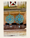 3D Print Boho Earrings Made in America on a warm cream background
