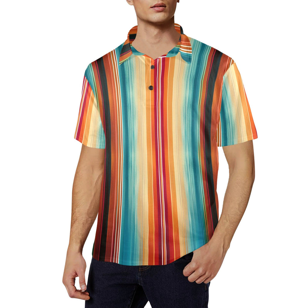 Baha Ranch Serape Western Polo Style Shirt by Baha Ranch Western Wear