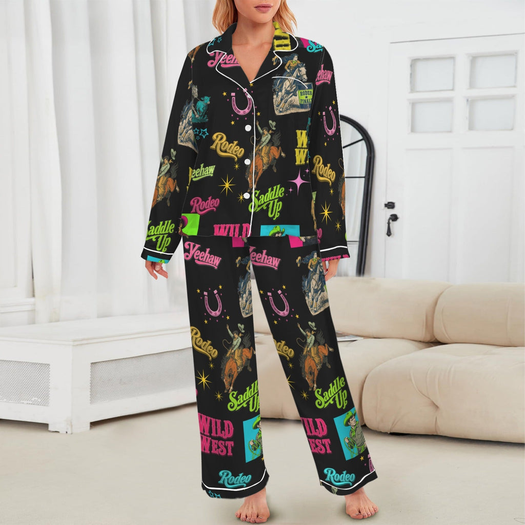 Baha Ranch The Last Round Up Satin Pajama Set by Baha Ranch Western Wear - product image 3