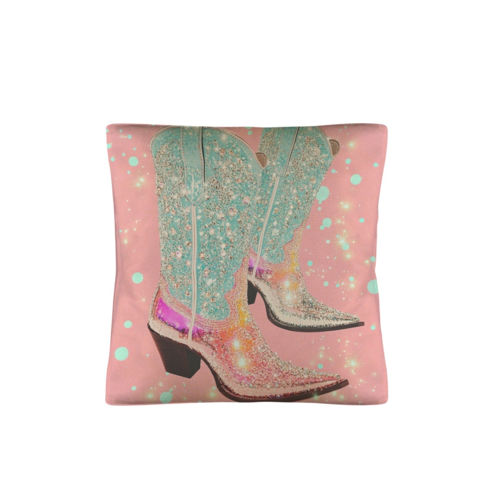 Baha Ranch Retro Pop Western Bling Boots Pillow Case Made in America by Baha Ranch Western Wear - product image 2
