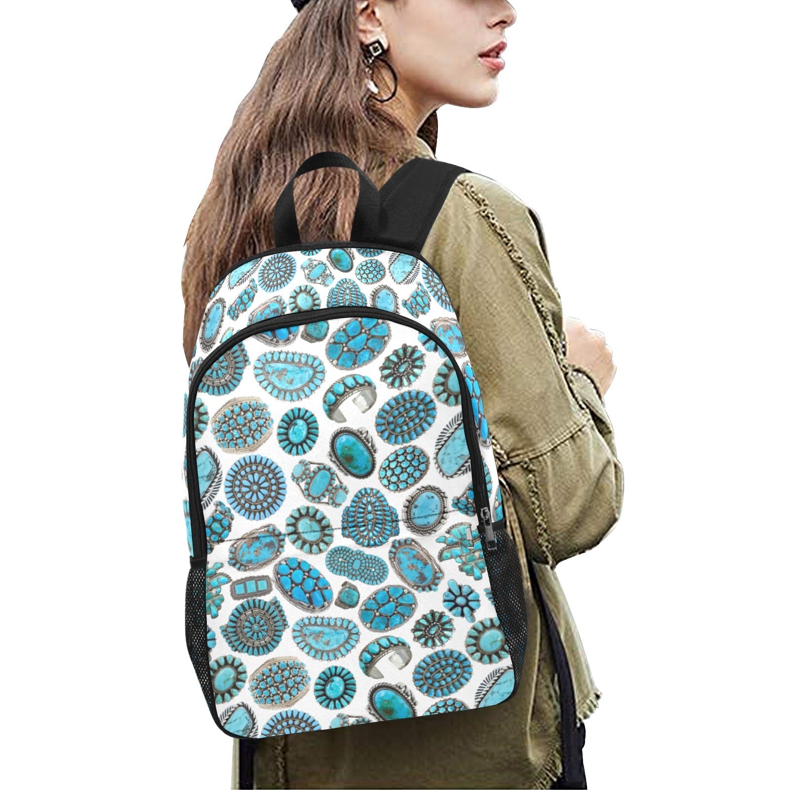 Baha Ranch Turquoise Crazy Backpack by Baha Ranch Western Wear - product image 2