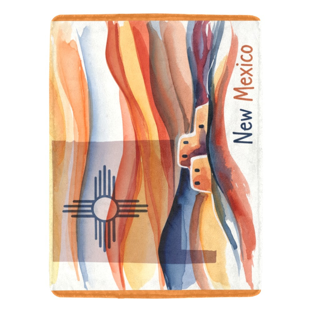 Baha Ranch New Mexico Throw Ultra-Soft Micro Fleece Blanket 60" x 80" Made in America by Baha Ranch Western Wear -...