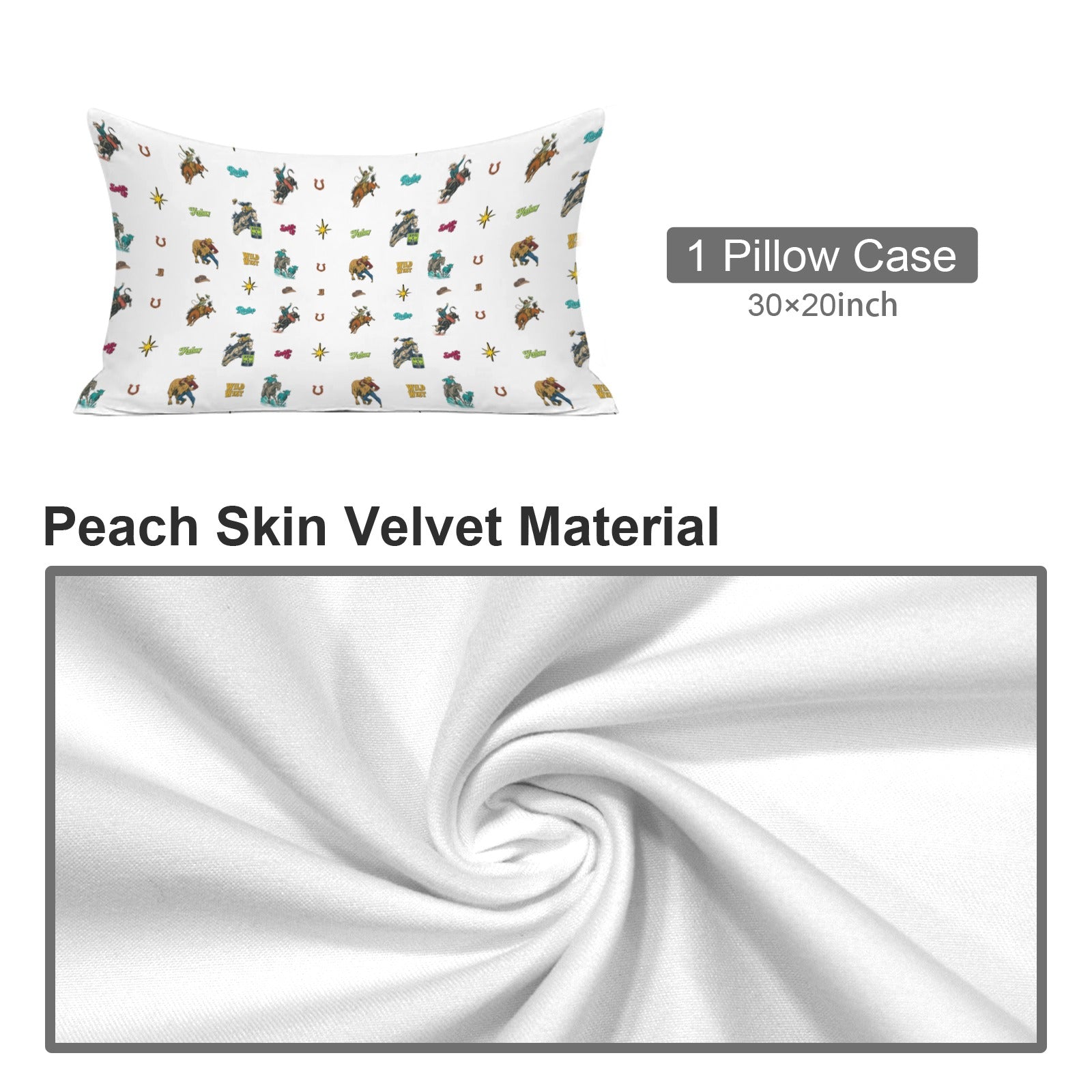 Baha Ranch the Last roundup Collage Pillow Case Made in America by Baha Ranch Western Wear - product image 4