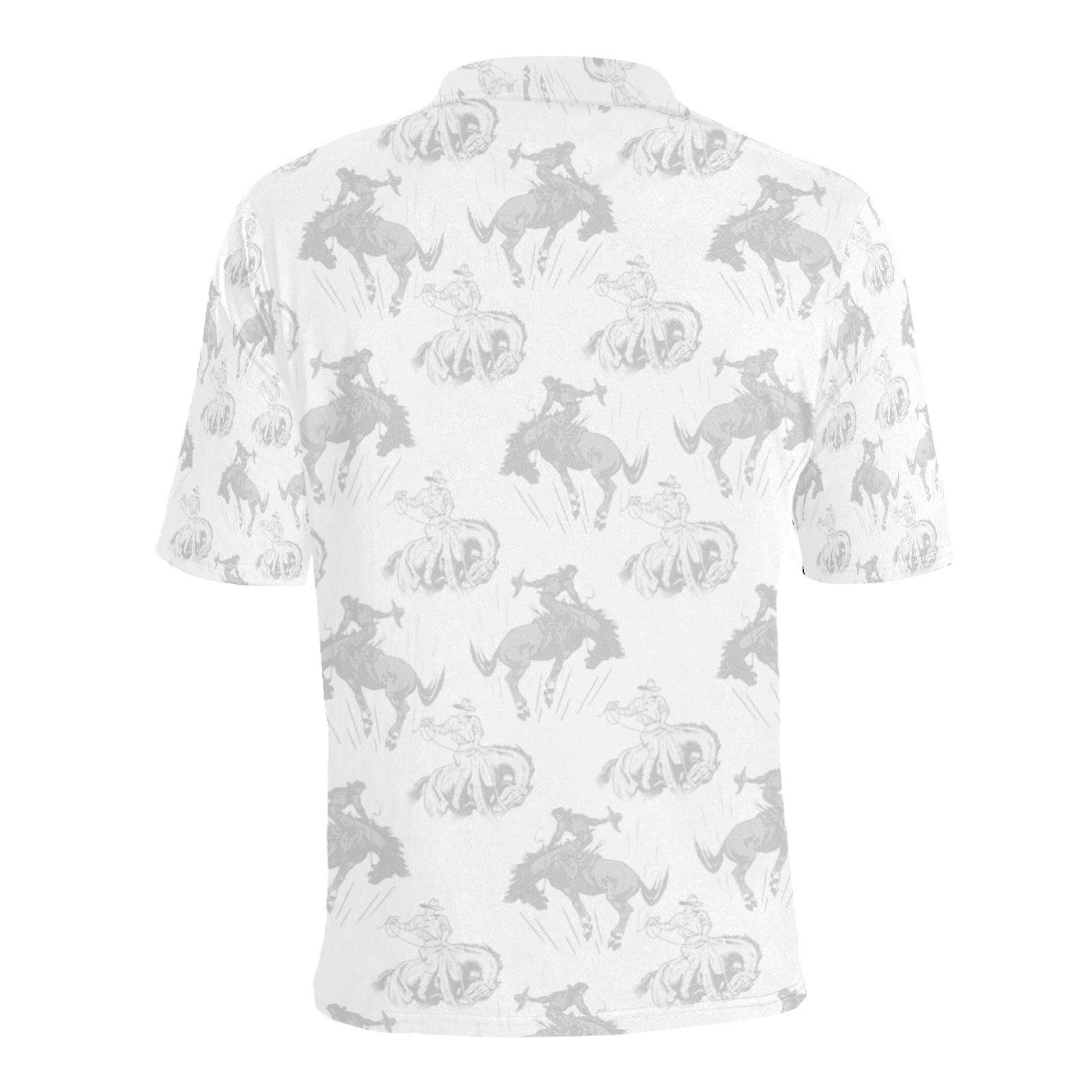 Baha Ranch Shadow Bronc Men's Western Polo Shirt by Baha Ranch Western Wear - product image 2