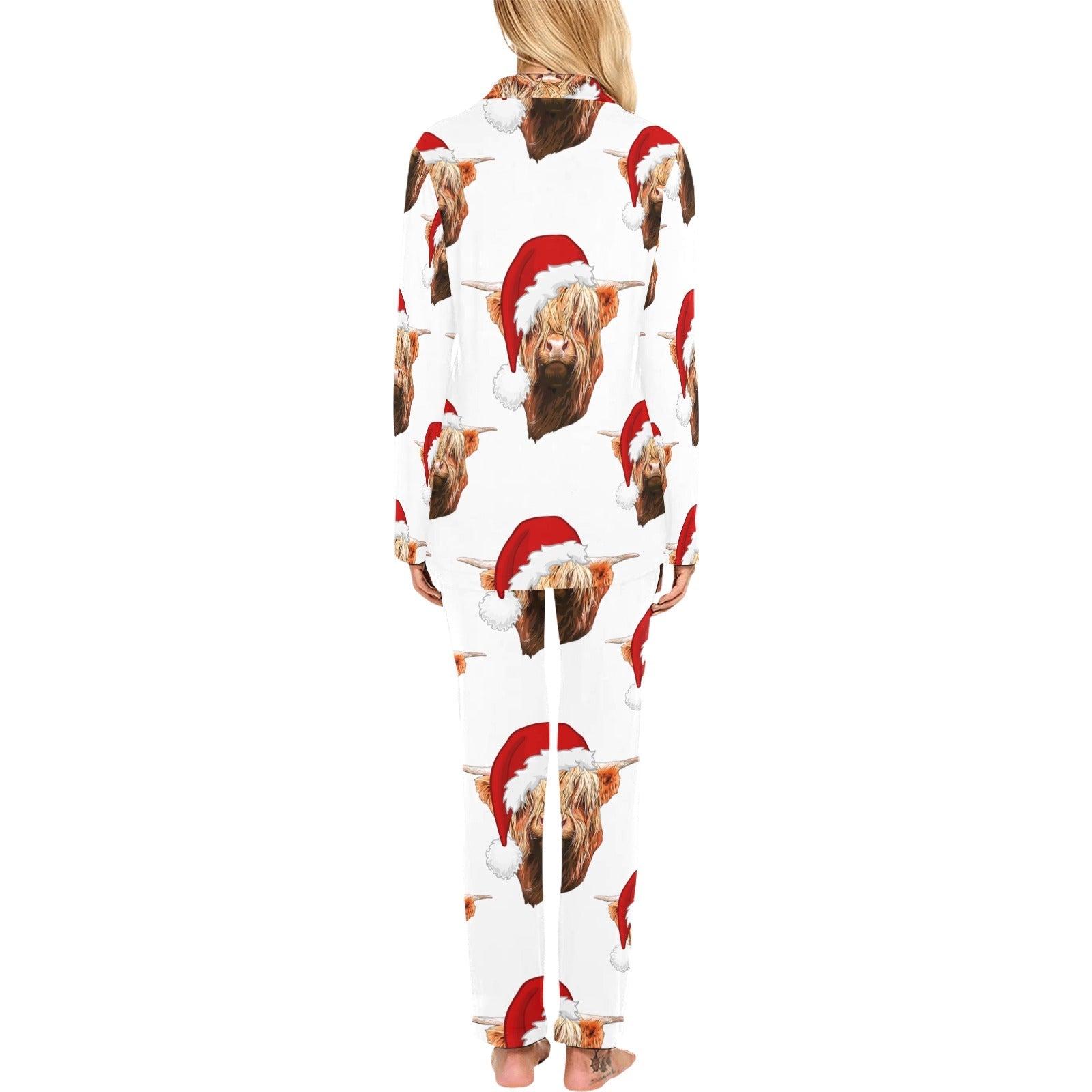 Baha Ranch Highland Christmas Cow Women's Western Pajama Set by Baha Ranch Western Wear - product image 2