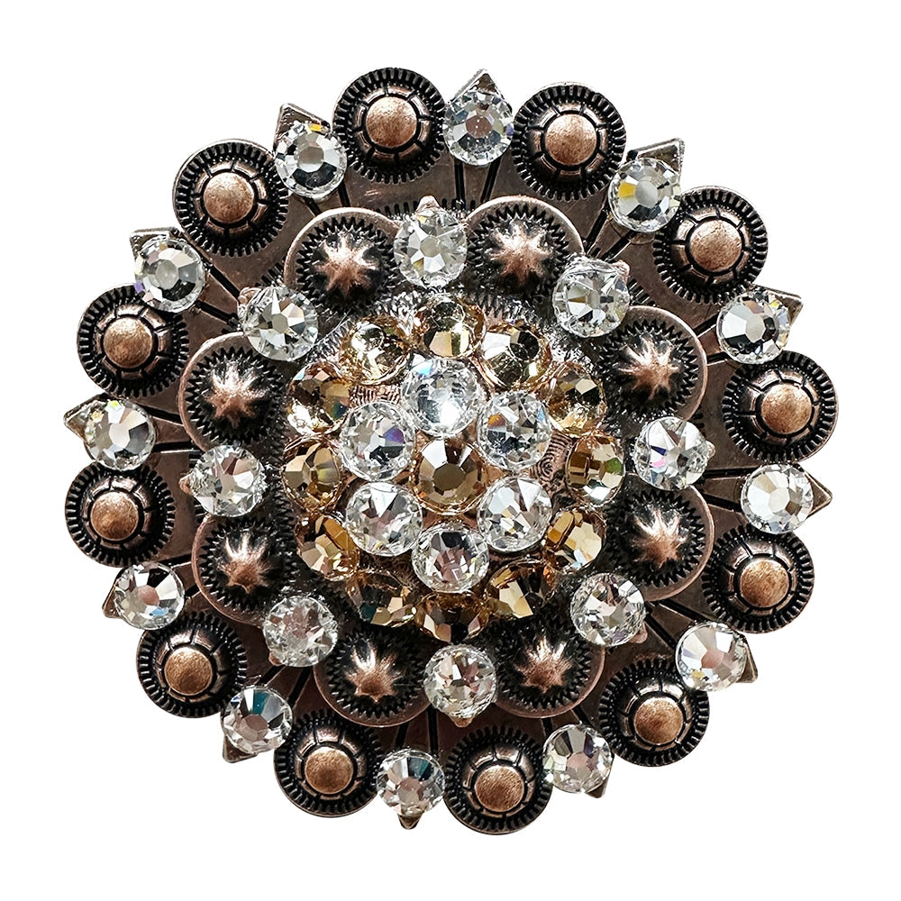 Champagne & Clear Copper Berry Jacket European Crystal