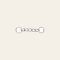 4" Hilason Horse Tack Curb Chain W/ 3/4" Rings 6 Links Chrome Plated