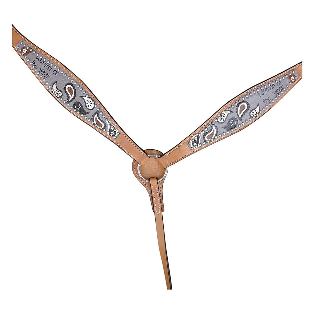 HILASON W. H. Leather Headstall & Breast Collar Set Tan – Hilason