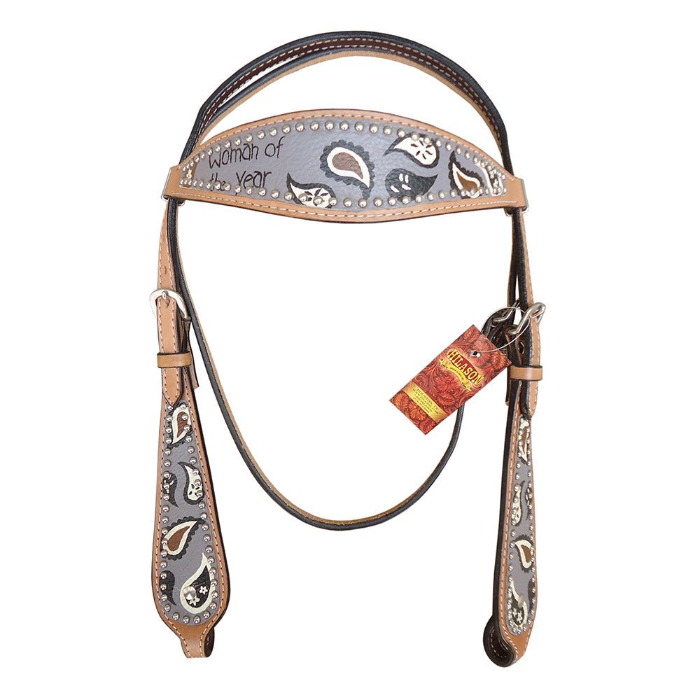 HILASON W. H. Leather Headstall & Breast Collar Set Tan – Hilason