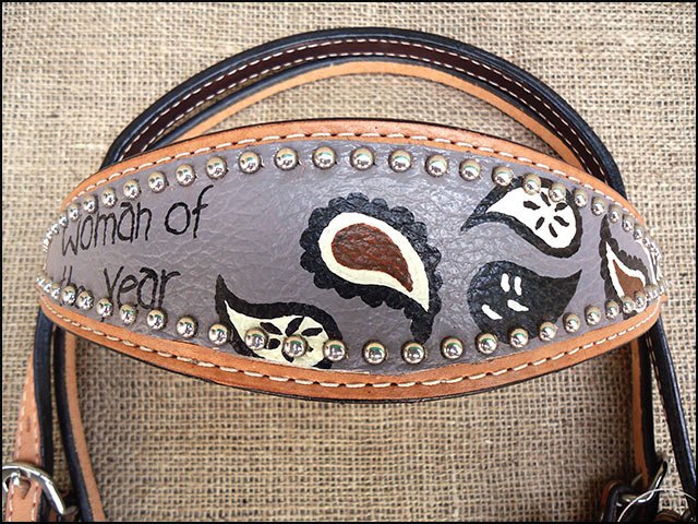 HILASON W. H. Leather Headstall & Breast Collar Set Tan – Hilason