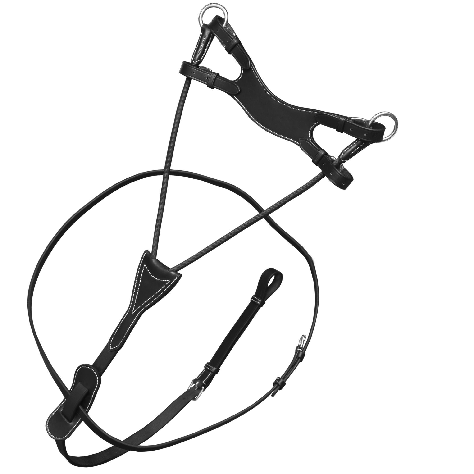 ExionPro Running Martingale with Round Elastic Fork by Bridles & Reins