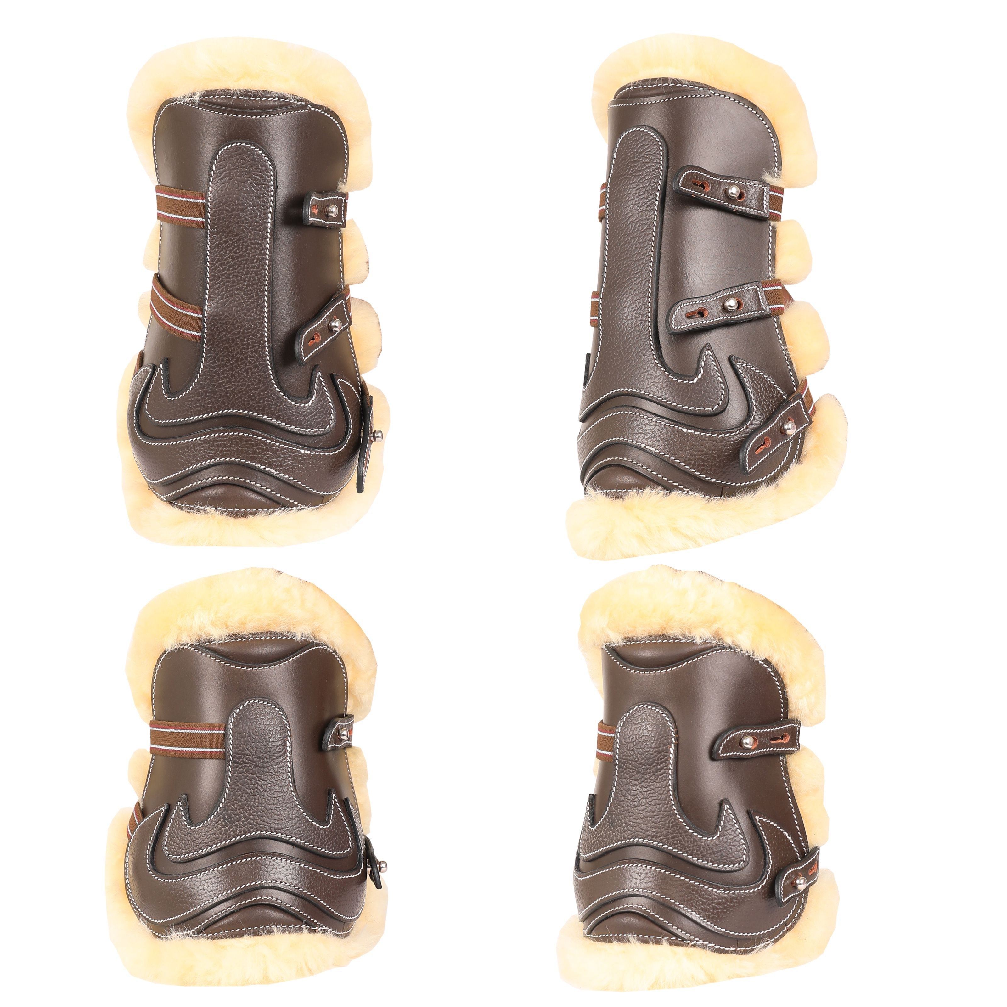 ExionPro Leather Horse Tendon Show Jump Boots - 402 by Bridles & Reins - alternate view 2