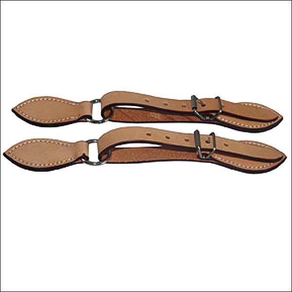 Hilason Russet Leather Spur Strap 5/8In Skirt