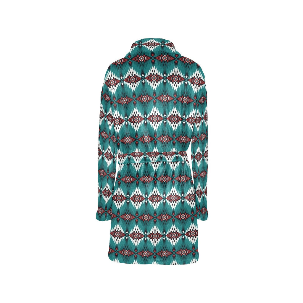 Baha Ranch Teal Aztec Women's Western Bath Robe by Baha Ranch Western Wear - product image 8