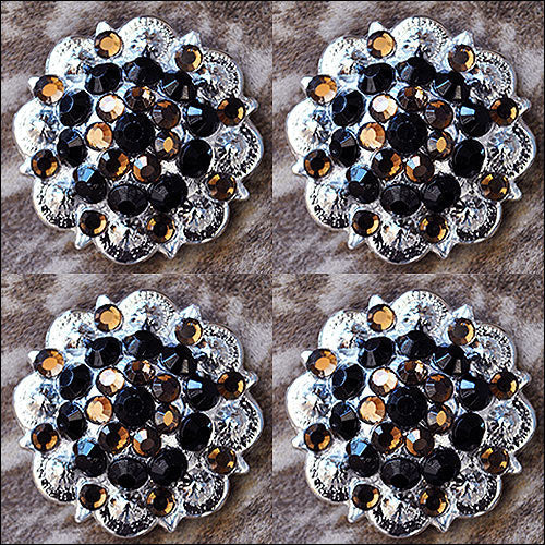 Black Brown Crystals Berry Headstall Saddle Cowgirl Hilason
