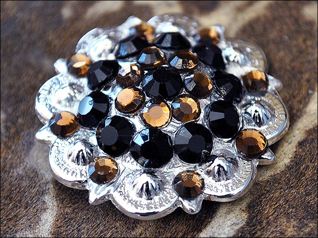 Black Brown Crystals Berry Headstall Saddle Cowgirl Hilason