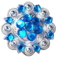 Capri Blue Crystal 1-1/4In Berry Tack Saddle Hilason