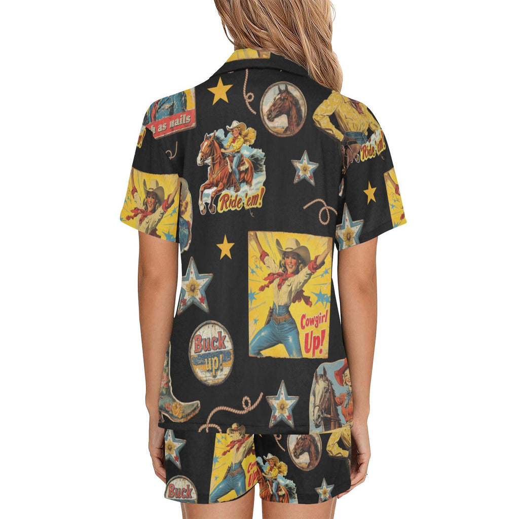 Baha Ranch Vintage Cowgirl Collage Western Pajama Set by Baha Ranch Western Wear - product image 4