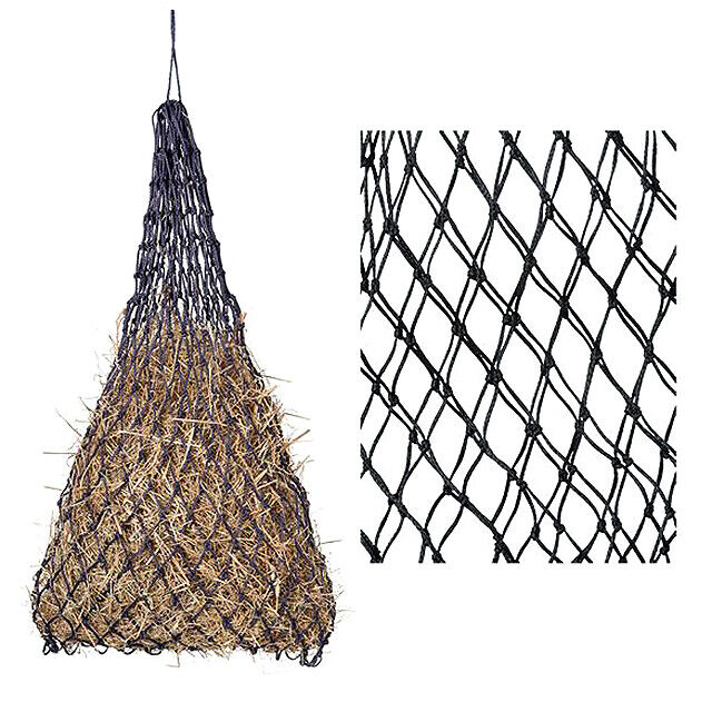 40" Tough 1 Slow Feed Multi Color Poly Hay Bag With 2" Square Holes Black