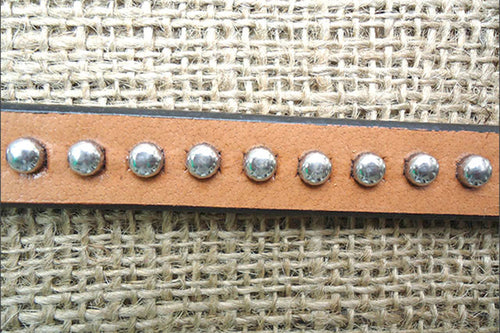 28" Hilason Western Horse Roping Tie Down Strap Snap Tan Silver Spot