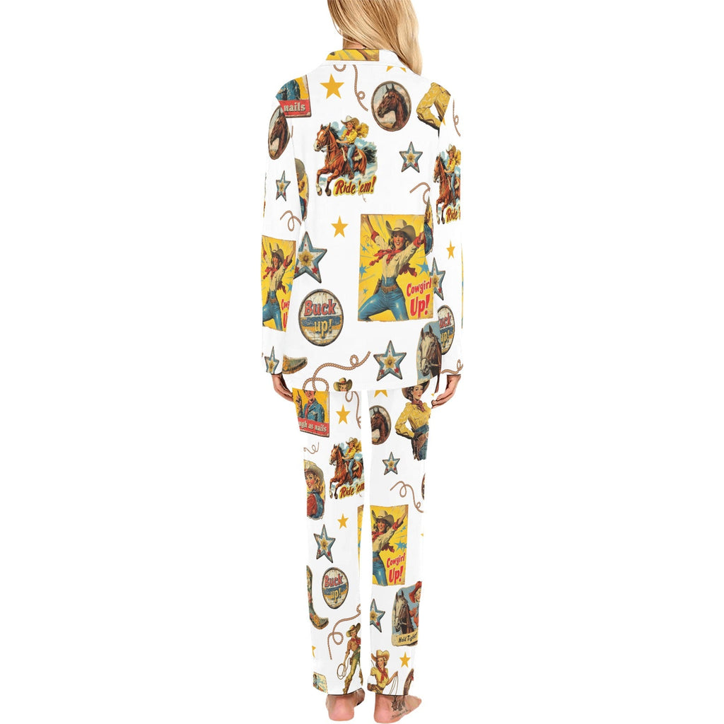 Baha Ranch Vintage Cowgirl Collage Western Pajama Set by Baha Ranch Western Wear - product image 2