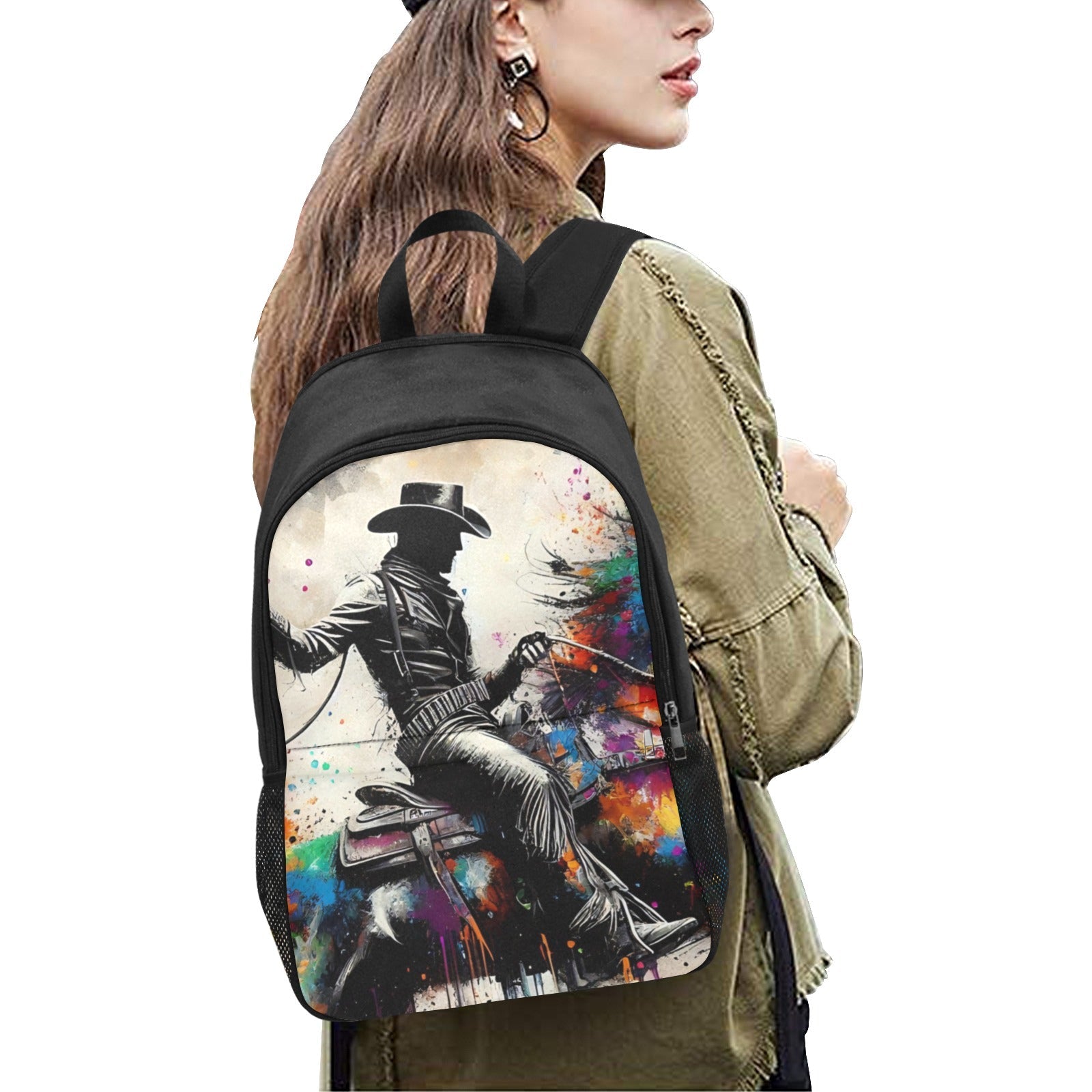 Baha Ranch Watercolor Cowboy Backpack by Baha Ranch Western Wear - product image 5
