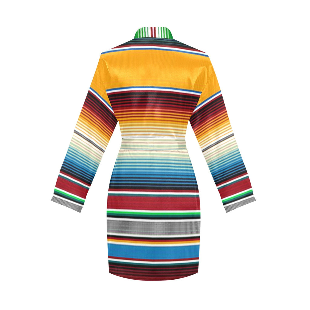Baha Ranch Mustard Serape Women's Belted Satin Feel Dressing Lounge Robe by Baha Ranch Western Wear - product image 4