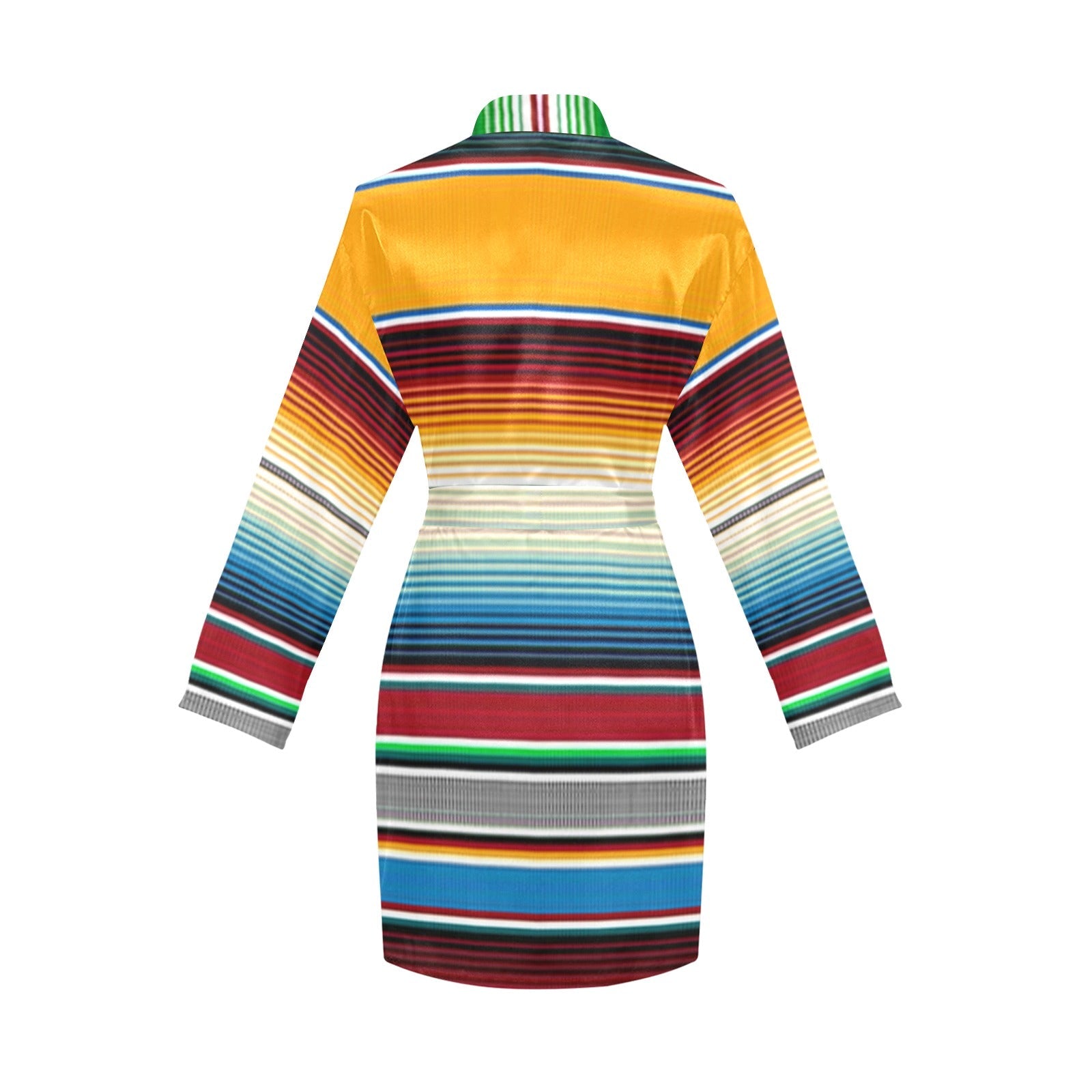 Baha Ranch Mustard Serape Women's Belted Satin Feel Dressing Lounge Robe by Baha Ranch Western Wear - product image 4