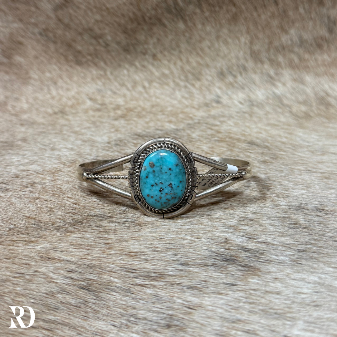 Prince Turquoise Cuff By Dave Skeets — view 2