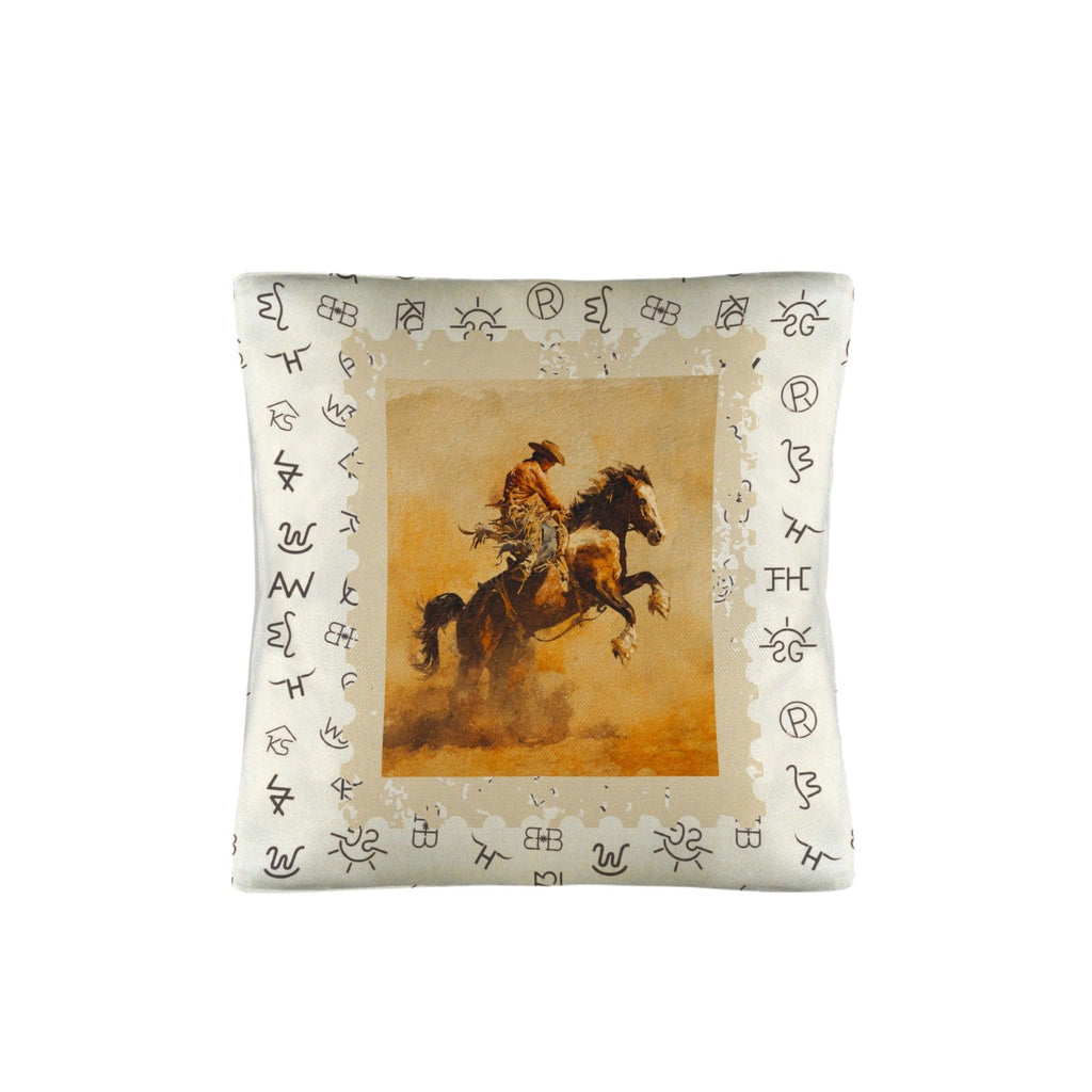 Baha Ranch Vintage Rodeo Stamp Throw Pillow Made in America by Baha Ranch Western Wear - product image 2