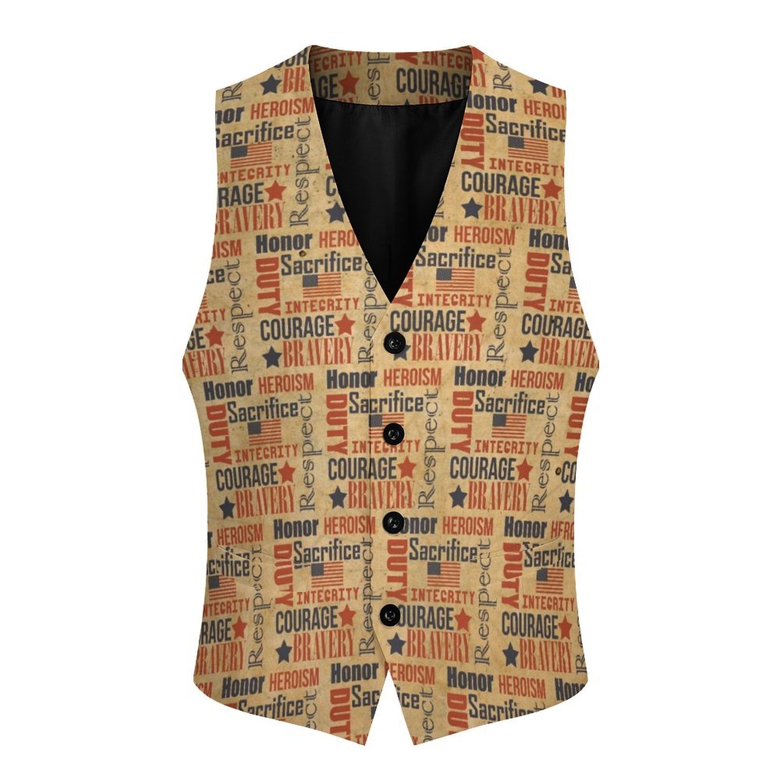 Baha Ranch Military Veteran Patriot Men's Vest by Baha Ranch Western Wear - product image 2