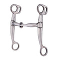 HILASON SS Horse Breaking Bit 5" Training Bit Copper Roller & Swivel Shanks – Professional Schooling Bit for Young Horses