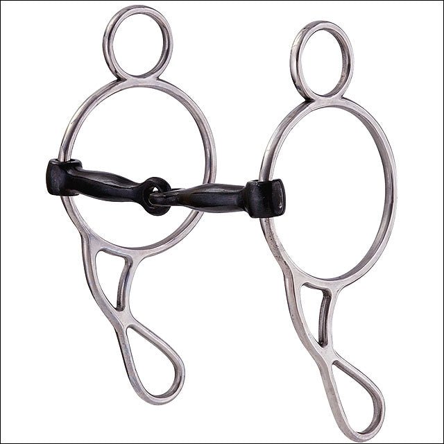 Hilason Stainless Steel Wonder Gag Horse Bit Sweet Iron Snaffle Mouth